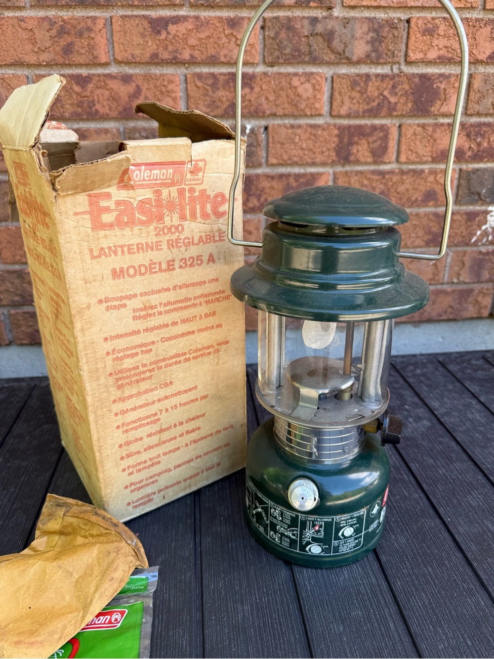 Coleman Dark Green Easylite Camping Lantern with Carry Handle